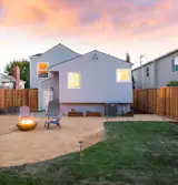 Big back yard for entertaining