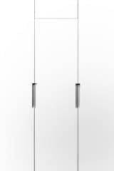 Custom White Lacquer Panels with Integrated Finger Pull Reliefs