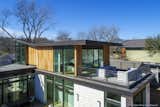 Exterior, Butterfly RoofLine, House Building Type, Wood Siding Material, Metal Roof Material, Metal Siding Material, Stone Siding Material, and Glass Siding Material 2nd Story  Photo 13 of 14 in Arpdale House by coxist studio