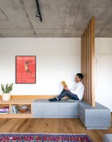 King West Loft by SOCA built-in bench and storage