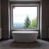 Bath Room, Concrete Floor, and Freestanding Tub  Photo 7 of 8 in NW Portland Hills Remodel by Allison Smith