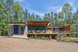 The colorful south porch represents freedom to the clients.  
