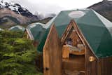 Exterior, Tent Building Type, Wood Siding Material, and Dome RoofLine  Photos from Soak Up the Magic of Patagonia at This Eco-Friendly Geodesic Dome Retreat