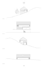 Höller House elevations  Photo 12 of 14 in A Minimalist Home Is Built Into Steep Terrain in an Austrian Valley