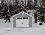 Garage and Garage Conversion Room Type The couple plan to paint the entire Livingstone Farm prefab garage a crisp shade of white.

  Photo 8 of 14 in A Couple Transform a Prefab Shed Into a Cozy Cabin in Less Than Two Months