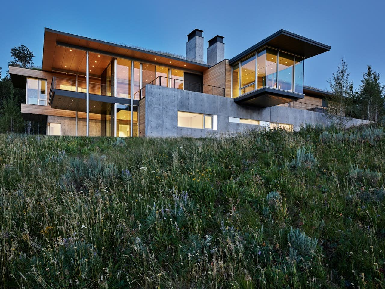 A Modern House Accentuates a Sensational Wyoming Landscape - Dwell