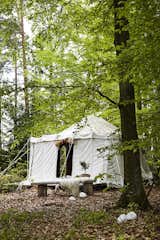 Exterior and Tent Building Type Although the cabins have now been completed, a few of the roomier canvas bedouin tents will still be available to rent.

  Search “tippie tent tokyo design week” from This Swedish Permaculture Retreat Is a Foodie's Paradise