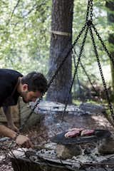 Stedsans in the Woods also offers a more DIY approach to dinner on weekdays, when guests are taught how to cook their meal over an open fire. 