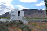 A Lunar Lander-Inspired Tiny House is an Otherworldly Escape
