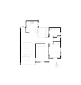 The original floor plan of Efrat Weinreb's apartment.  Photo 22 of 22 in Budget Breakdown: A Stunning Apartment Revamp Mixes High and Low For Under $100K