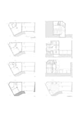 Kartasan House floor plans and sections.  Photo 15 of 15 in A Crumbling Home Is Revived Around a Massive Tree Trunk