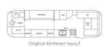 The Airstream's original layout.&nbsp;&nbsp;
