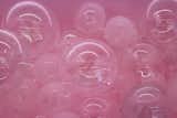 A close up of the bathtub "soap bubbles."