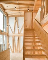 The top two floors of the DFAB House are made of prefabricated, load-bearing timber modules.