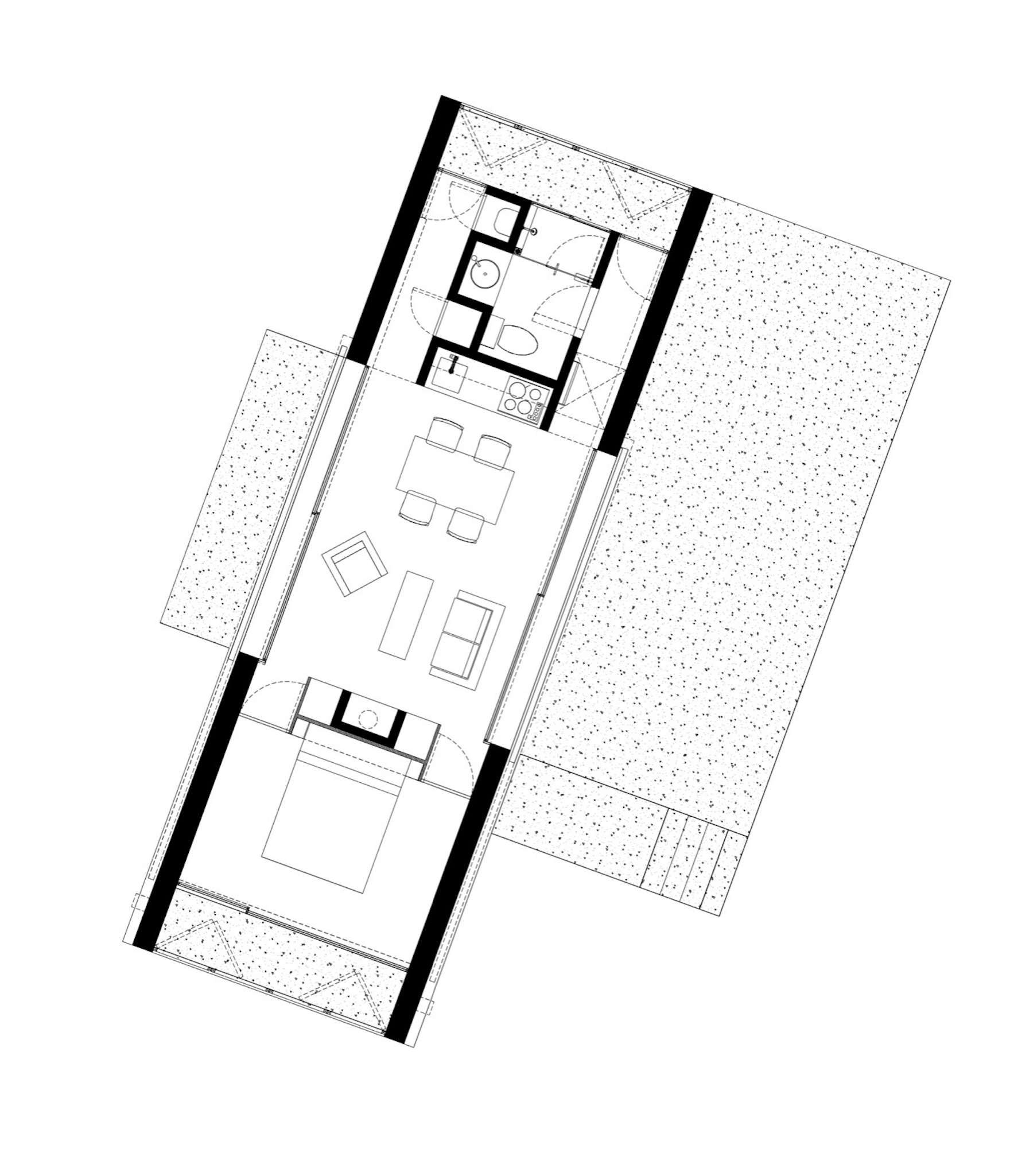 Photo 17 of 18 in A Remote Holiday Home Celebrates Raw and Natural