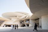 Cantilevered discs provide shade and protection from the desert sun. The museum meets LEED Gold standards.