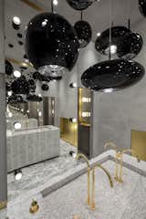 With its high shine and mix of textures, the luxurious bathroom was a big hit with design week guests.