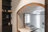Bath, Vessel, and Alcove A peek inside one of the bathrooms. Most of the fittings and finishes are bespoke to match the historic architecture.  Bath Vessel Alcove Photos from Own a Brilliantly Converted Brick Fortress in England For $1.5M