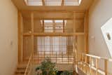 The hinoki is left in its natural state save for a transparent natural wax seal that allows the wood’s natural fragrance to come through. The floors, ceilings, and walls are all built of hinoki, including the handrails and the slatted doors.