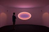 James Turrell's Accretion Disk (2018), created for Museum Frieder Burda. The name is the astrophysics term for a disk made of gas or interstellar dust that rotates around a newly created star.