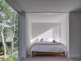 A 20-foot container cut down to half its length was attached to the second floor to house the master suite. 