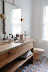 Prince Street by The Chris & Claude Co. bathroom with wooden vanity