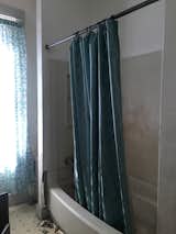 Before: The original bathroom was "old and falling apart," says Claudia.  Photo 8 of 18 in Before & After: A Run-Down Row House in Pennsylvania Gets Adventurous With Color