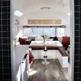 Airstream Overlander renovation Colorado Caravan dining