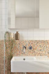 Classic Ceramics wall tiles are combined with Caroma Cube ceramic basins in the bathrooms.