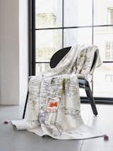 The LOKALT Throw features hand-embroidered elements ubiquitous in the old Amman.