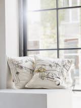 Designer Tania Haddad has created a series of cushion covers and throws inspired by her home town of Amman. 