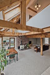 Bright open timber frame