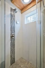 Custom tiled shower in first floor bath 