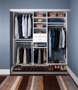 This family wanted to enhance the functionality of their spare closet at a lower cost. With that in mind, their designer worked with them as they explored all the BASIKS options that transFORM had to offer. This is a perfect example of our streamlined version and it does not lack authenticity. The system features our high quality materials and hardware and is made to measure to maximize space.  