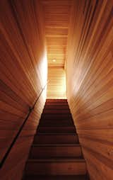 Staircase, Wood Tread, and Wood Railing  Photo 4 of 7 in O'Connor cabin by Paul McKean Architecture llc
