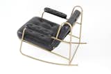 Woolsey Campbell Rocking Chair (midnight black leather)