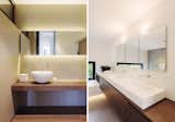 Bath Room, Wall Lighting, Medium Hardwood Floor, and Vessel Sink  Photo 13 of 21 in Object 336 - beautiful blackbox by meier architekten zurich