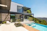Outdoor, Infinity Pools, Tubs, Shower, Landscape Lighting, Large Pools, Tubs, Shower, Back Yard, Large Patio, Porch, Deck, Decking Patio, Porch, Deck, and Lap Pools, Tubs, Shower  Photo 6 of 10 in Bel Air Home by Tagliaferri Architects, Inc