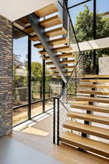 Staircase, Wood Tread, and Metal Railing  Photo 10 of 10 in Bel Air Home by Tagliaferri Architects, Inc