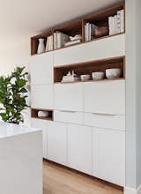 Custom pantry and design center, cabinetry by Kaimade