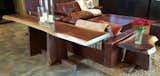 Live edge walnut couch and end tables. The couch table is a single slab 9' long X 16" wide  X 2 1/2" thick.