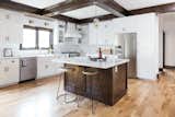 Farmhouse Sink, Custom Island, Brushed Brass Details at 2444 Exposition Place