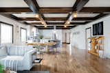 Designer-Installed Coffered Ceilings in Wide Open Living/Dining/Kitchen at 2444 Exposition Place