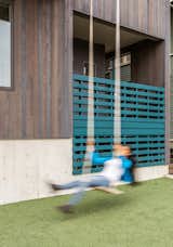 The new addition includes a swing, perfect for the family on summer days in Seattle. 