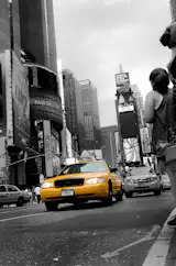 About This Black and White Photo:

Shining Cab is a black and white photograph with selective coloring on one of several taxi cabs on the street in Time Square New-York City.

Title: Shining Cab
Photographer: Melissa Fague
Genre: Abstract Photography
Item ID#: ABS-6026

This still life / abstract photograph is one of many available for purchase through www.pipafineart.com. You have your chose of size and print materials. All of our still life / abstract  pictures are printed on high quality materials and the highest quality ink for longevity. Each photo print is also coated with a soft luster finish. If you need assistance we are always available; please contact us with any questions.