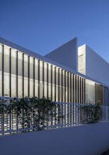 Western facade at sun set
