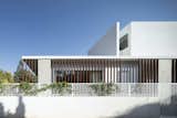 Iron Louvres layed over west facade