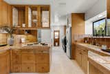 Kitchen with warm wood cabinets