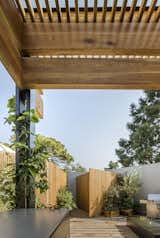 Outdoor, Trees, Rooftop, Wood Patio, Porch, Deck, Shrubs, Wood Fences, Wall, Metal Patio, Porch, Deck, and Gardens  Photo 5 of 13 in Terraza Francia by SOA Soler Orozco Arquitectos