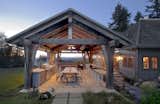 Space for many and shelter from the unpredictable. Custom timber frame pavilion, West Linn OR.